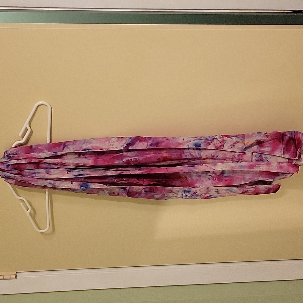 Bright multi pink long scarf